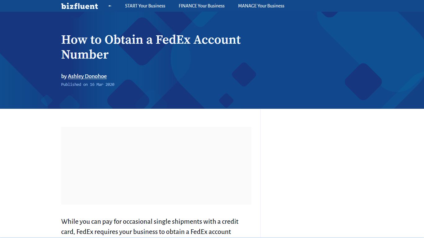 How to Obtain a FedEx Account Number | Bizfluent