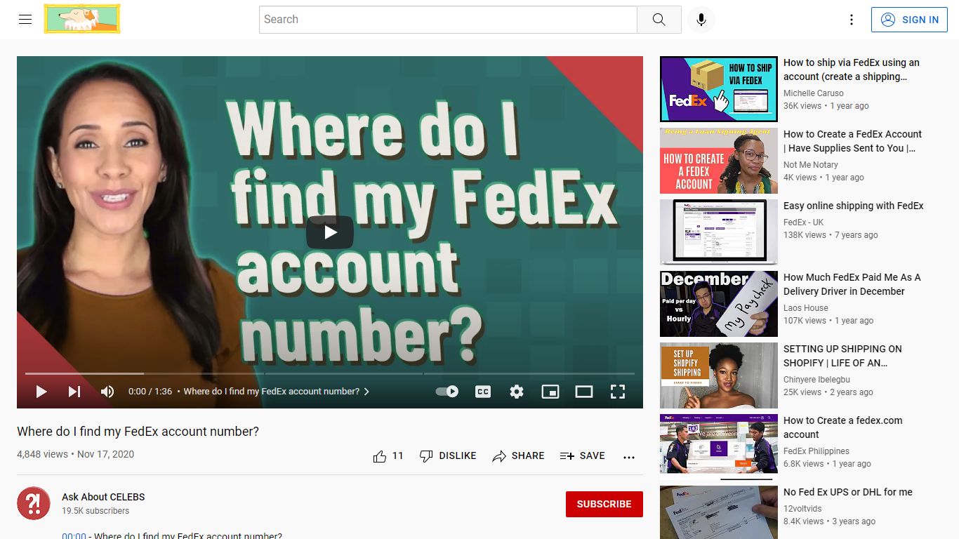 Where do I find my FedEx account number? - YouTube